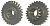 Блок (z1=27, z2=15, m=5) шестерен 2-й и 3-й передач (ДОН-1500)  3518020-46013